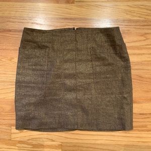 Metallic bronze Gap miniskirt